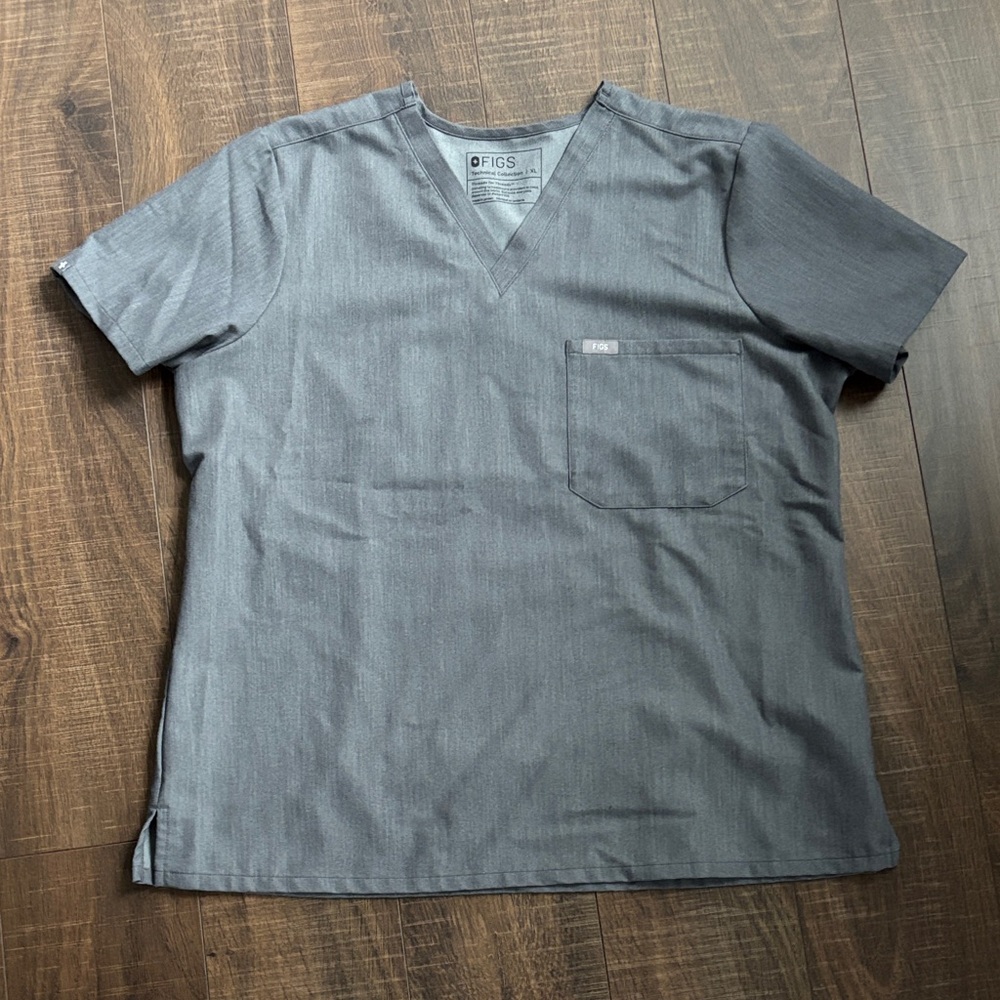 FIGS Catarina Scrub Tops for Women Classic Fit, 1 Pocket, XL
